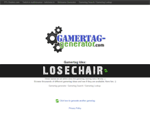 Tablet Screenshot of gamertag-generator.com